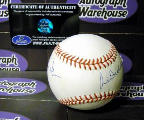 Fred Wilpon และ Nelson Doubleday Autograped Ball Ball #1