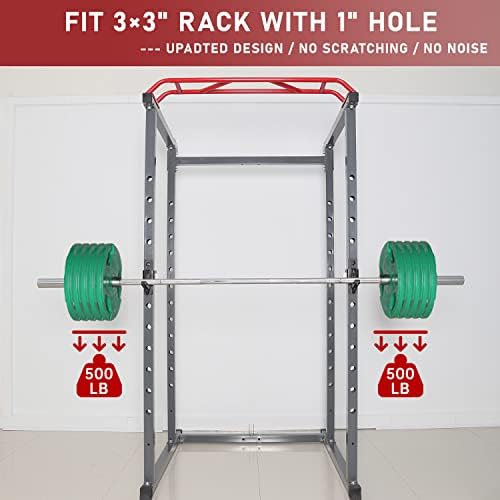 Syl Fitness 3x3 J-Hooks Attachment Attachment Barbell Holder/Squat Rack Accessories J Cups, Pin Dia ใน 1 และ
