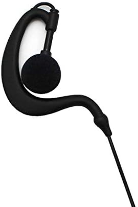 Goodqbuy g รูปร่างคลิปหูฟังหูฟังหูฟังหูฟังกับ PTT เข้ากันได้กับ Cobra Walkie Talkie MT200 MT525 MT550 PR375 PR385