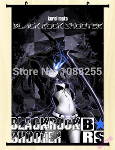 Cartoon World Black Rock Shooter คอสเพลย์ตกแต่งบ้านอนิเมะโปสเตอร์ญี่ปุ่นสกรอลล์