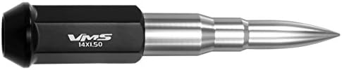 True Spike 14x1.5 24pc 124mm Cold Forged Steel Lugs Lug กับ CHROME Extended Bullet Tips CNC อลูมิเนียมเข้ากันได้กับ