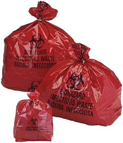 Ajaya Enterprises Bio-Hazard/Bio-Medical Waste Red Bag แพ็ค 1 กิโลกรัม/30 ชิ้น