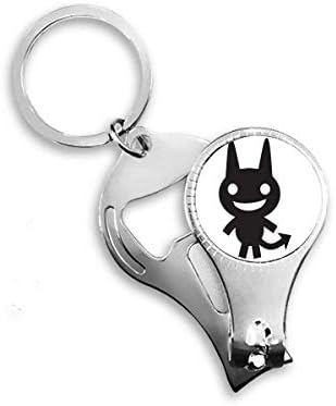 Bat Happy Fear Halloween Art Deco Gift Fashion Nipper Ring Key Key Chain Bottle Opener Clipper