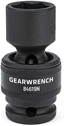 Gearwrench 1/2 Drive 6 Point Standard Universal Impact Metric Socket 19 มม. - 84619N