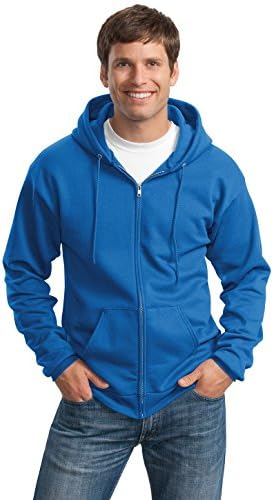 พอร์ตและ บริษัท Tall Essential Fleece Full-Zip Hooded Sweatshirt PC90ZHT