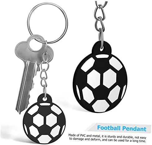 Toyandona 24 PCS Key Chain Boys Boys Wallets Gifts Gifts Cars Toy Soccer Player Keychain Soccer Keychain สำหรับเด็กชายฟุตบอลแขวนวงแหวนคีย์แหวนวงแหวนสำหรับพวงกุญแจนักฟุตบอล
