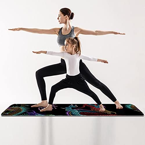 Siebzeh Dragon Premium Yoga Mat Eco Eco เป็นมิตรกับยางสุขภาพและการออกกำลังกายไม่ใช่เสื่อลื่นสำหรับการออกกำลังกายและพิลาทิสทุกประเภท